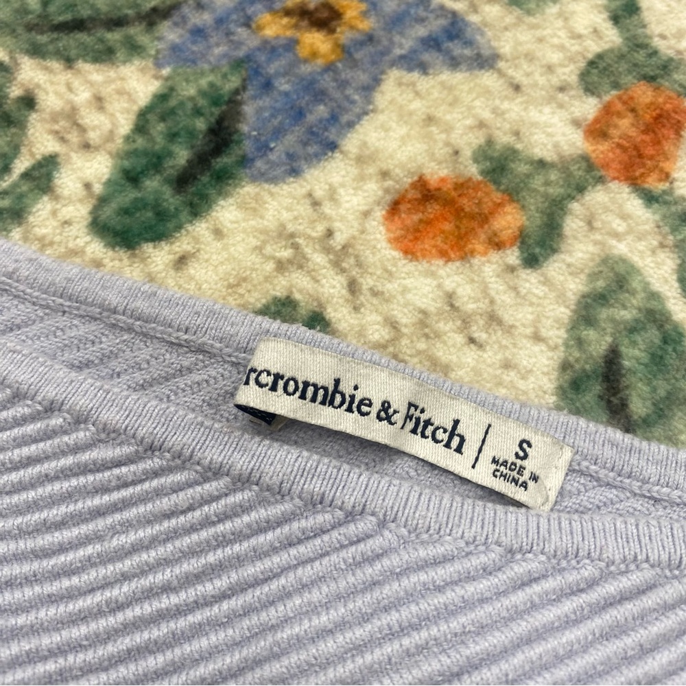 Abercrombie & Fitch Light Blue Ribbed Bodysuit - Picture 4 of 4